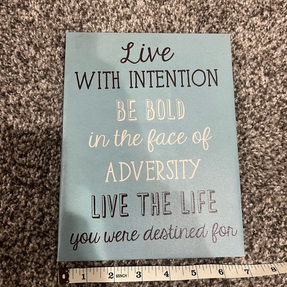 Live With Intention Sign - Picture 7 of 10